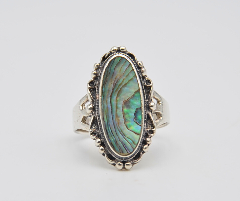 Anello navette abalone